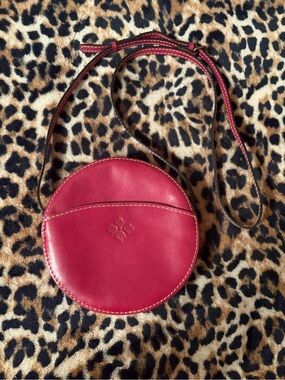 Patricia Nash Pink Round Leather Crossbody
